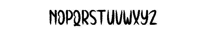 Blood Halloween Font LOWERCASE