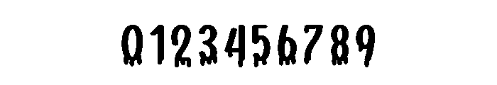 Blood Haunted Font OTHER CHARS