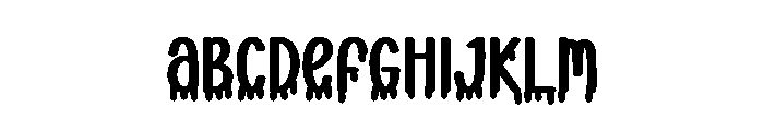 Blood Haunted Font UPPERCASE