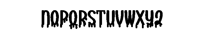 Blood Haunted Font UPPERCASE