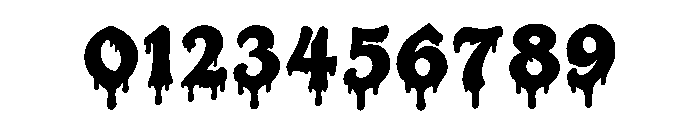 Blood Ink Regular Font OTHER CHARS