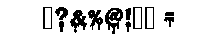 Blood Ink Regular Font OTHER CHARS
