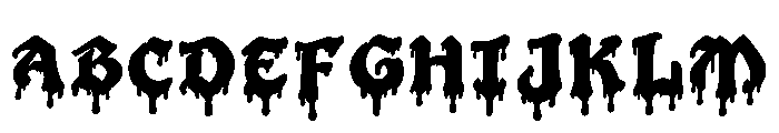 Blood Ink Regular Font UPPERCASE