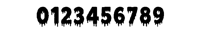 Blood Melt Bold Font OTHER CHARS