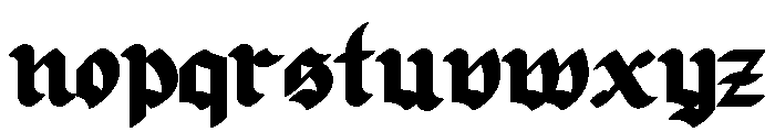 Blood Oath Font LOWERCASE