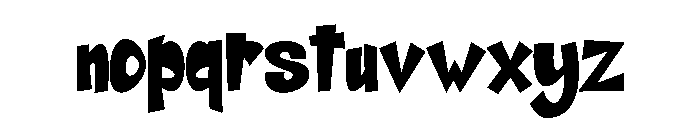 Blood Street Regular Font LOWERCASE