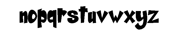 BloodStreet-Regular Font LOWERCASE