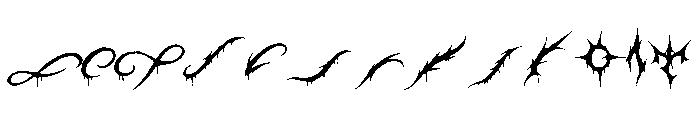 BloodThroneGothic Swash Font UPPERCASE