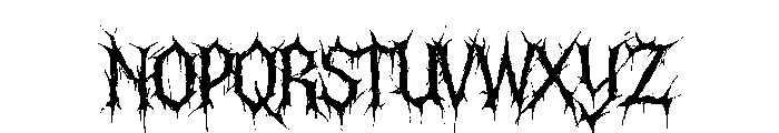 BloodThroneGothic Font UPPERCASE