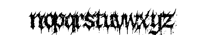 BloodThroneGothic Font LOWERCASE