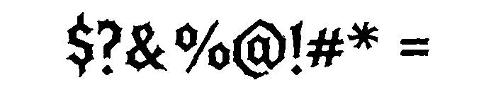 Bloodclaw Regular Font OTHER CHARS