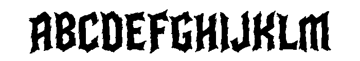 Bloodclaw Regular Font UPPERCASE