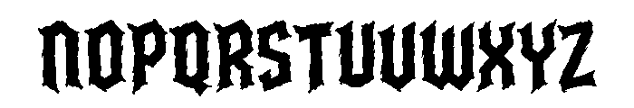 Bloodclaw Regular Font UPPERCASE