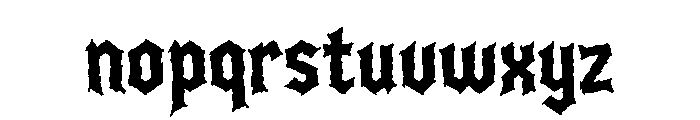 Bloodclaw Regular Font LOWERCASE