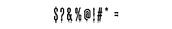 Bloodforge Gothic Font OTHER CHARS
