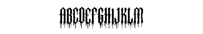 Bloodforge Gothic Font UPPERCASE