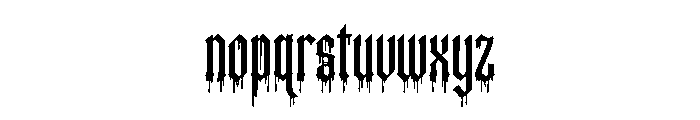 Bloodforge Gothic Font LOWERCASE