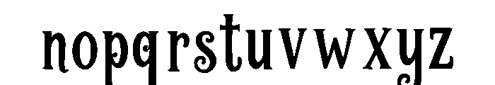 Bloodhollow Font LOWERCASE