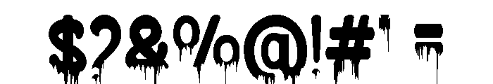 Bloodlust Regular Font OTHER CHARS