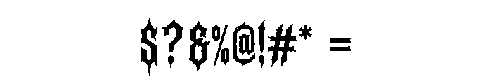 Bloodrune Font OTHER CHARS