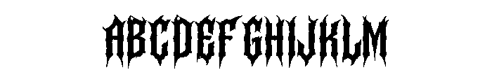 Bloodrune Font UPPERCASE