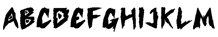 Bloodslash Font UPPERCASE
