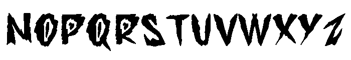 Bloodslash Font UPPERCASE