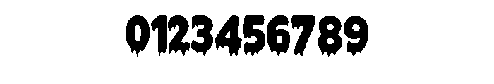 Bloody Drip Regular Font OTHER CHARS