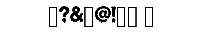 Bloody Drip Regular Font OTHER CHARS