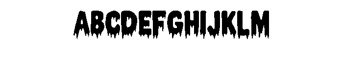 Bloody Drip Regular Font UPPERCASE