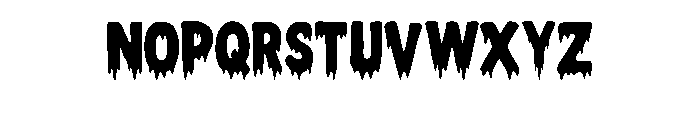 Bloody Drip Regular Font UPPERCASE