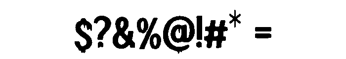 Bloody_Mary Font OTHER CHARS
