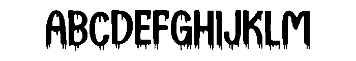 Bloody_Mary Font UPPERCASE