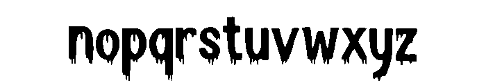 Bloody_Mary Font LOWERCASE