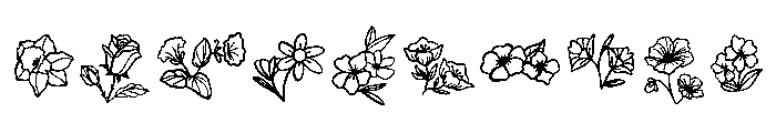 Bloom Art Font OTHER CHARS