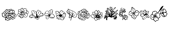 Bloom Art Font UPPERCASE