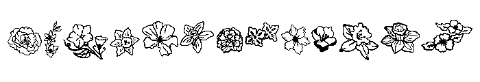 Bloom Art Font LOWERCASE