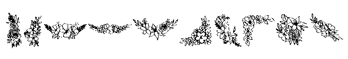 Bloom Bouquet Font OTHER CHARS