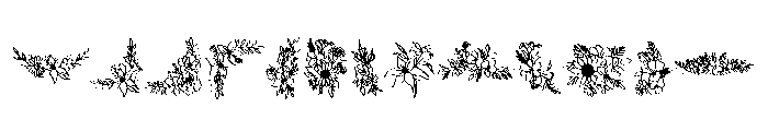 Bloom Bouquet Font UPPERCASE