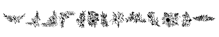 Bloom Bouquet Font LOWERCASE