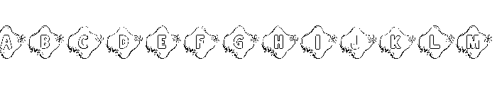 Bloom Crest Font UPPERCASE