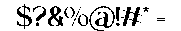 Bloom Derma Regular Font OTHER CHARS