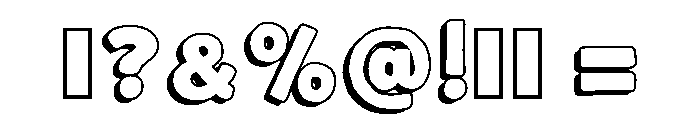 Bloom Shadow Regular Font OTHER CHARS