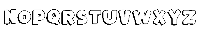 Bloom Shadow Regular Font UPPERCASE