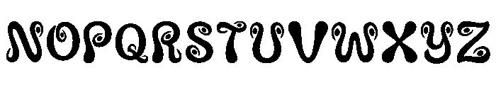 Bloom Swirl Regular Font UPPERCASE