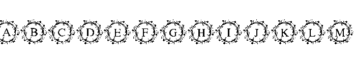 Bloom Wreath Monogram FONT