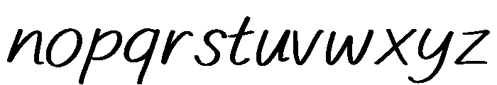 Bloomara Font LOWERCASE