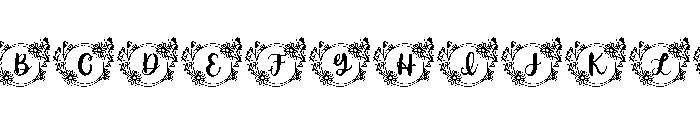 Blooming Elegant Font UPPERCASE
