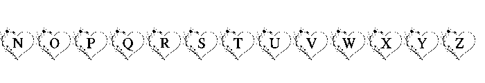 Blooming Heart Initials Font UPPERCASE
