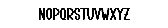 Blooming Minimalist Font LOWERCASE
